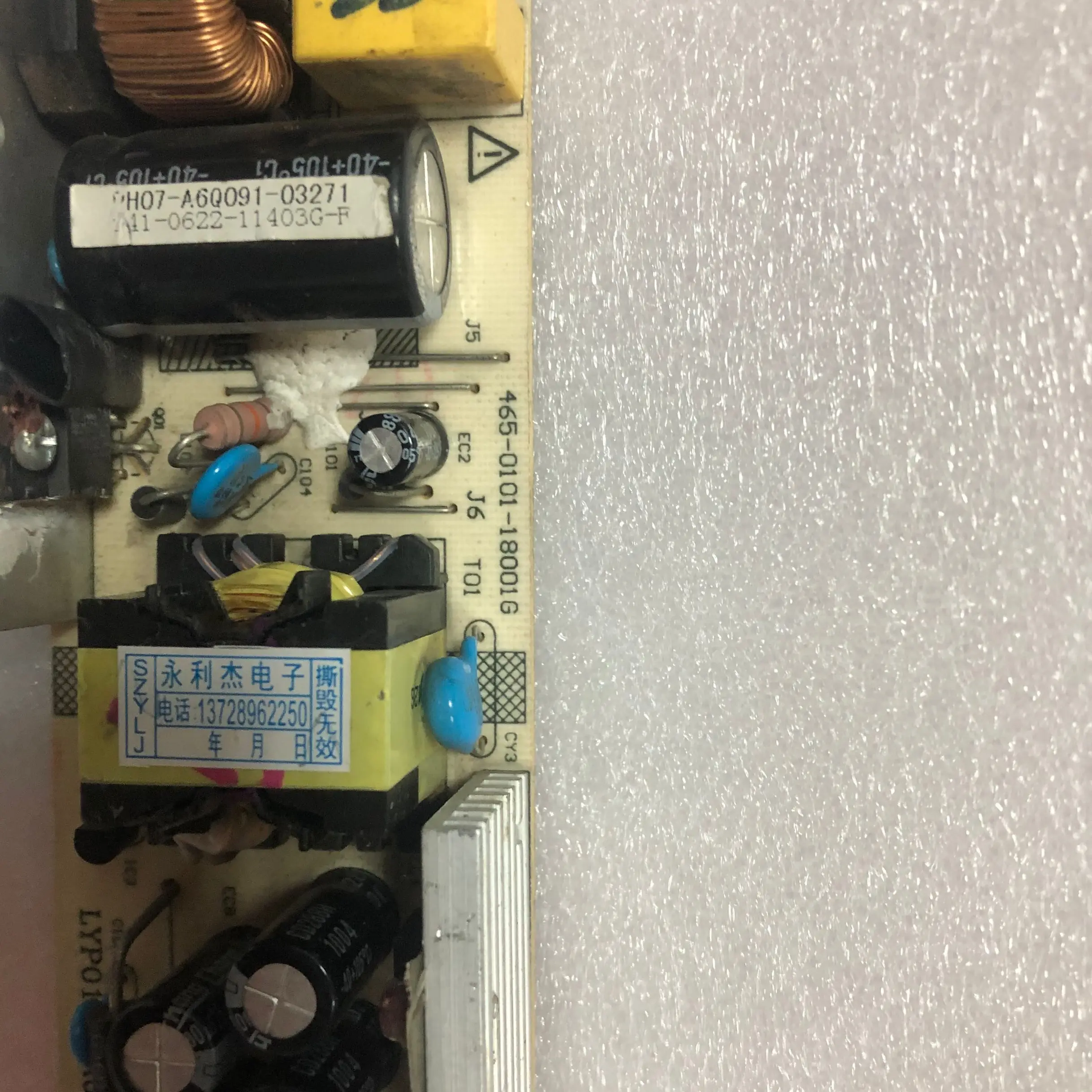 1 Chiếc/Lote Chất Lượng Tốt L24E09 Ban Đầu Cấp Nguồn Ban 465-0101-18001G Áp Tấm LYP01425A0