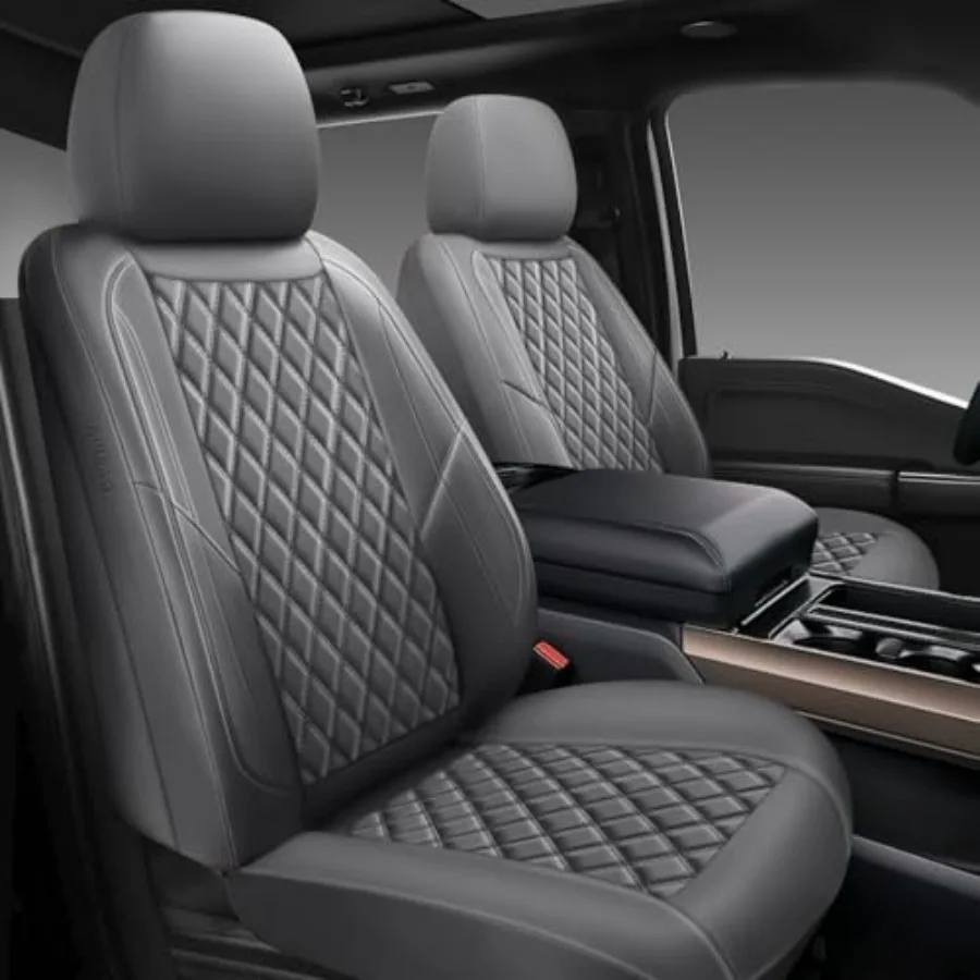 

Premium Leather Car Seat Covers Full Set Universal Fit for Cars Trucks SUVs Waterproof Car Seat Cushion Full Coverage Car Seat