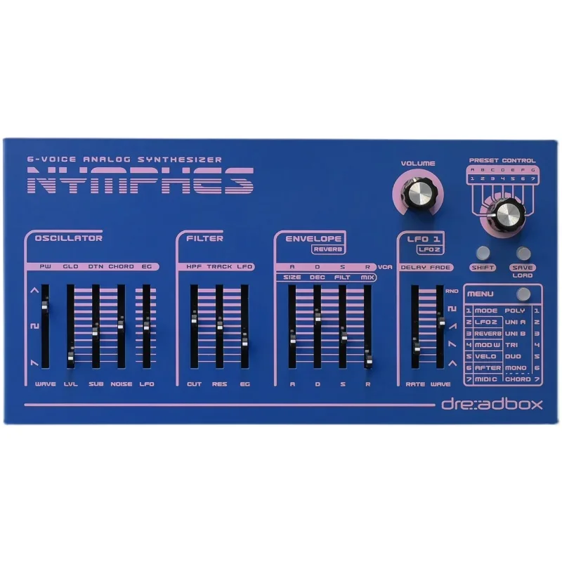 NYMPHES Analog Synthesizer Module 6 Polyphonic 6 Mode 98 Preset Effector