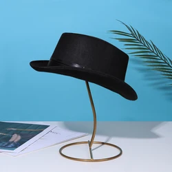 Vintage Style Wool Felt Trilby Hat Classic Jazz Cap Retro Fedora Panama Hat for Men Women Unisex Gift Idea