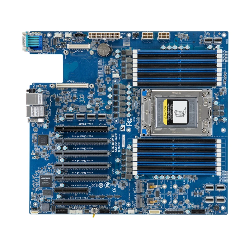 MZ32-AR0 Motherboard DDR4,Support EPYC 7001 7002 Series CPU 7261 7551P 7282 7302 7532 7642 7702 7K32 CPU FOR  MZ32 AR0 Mainboard