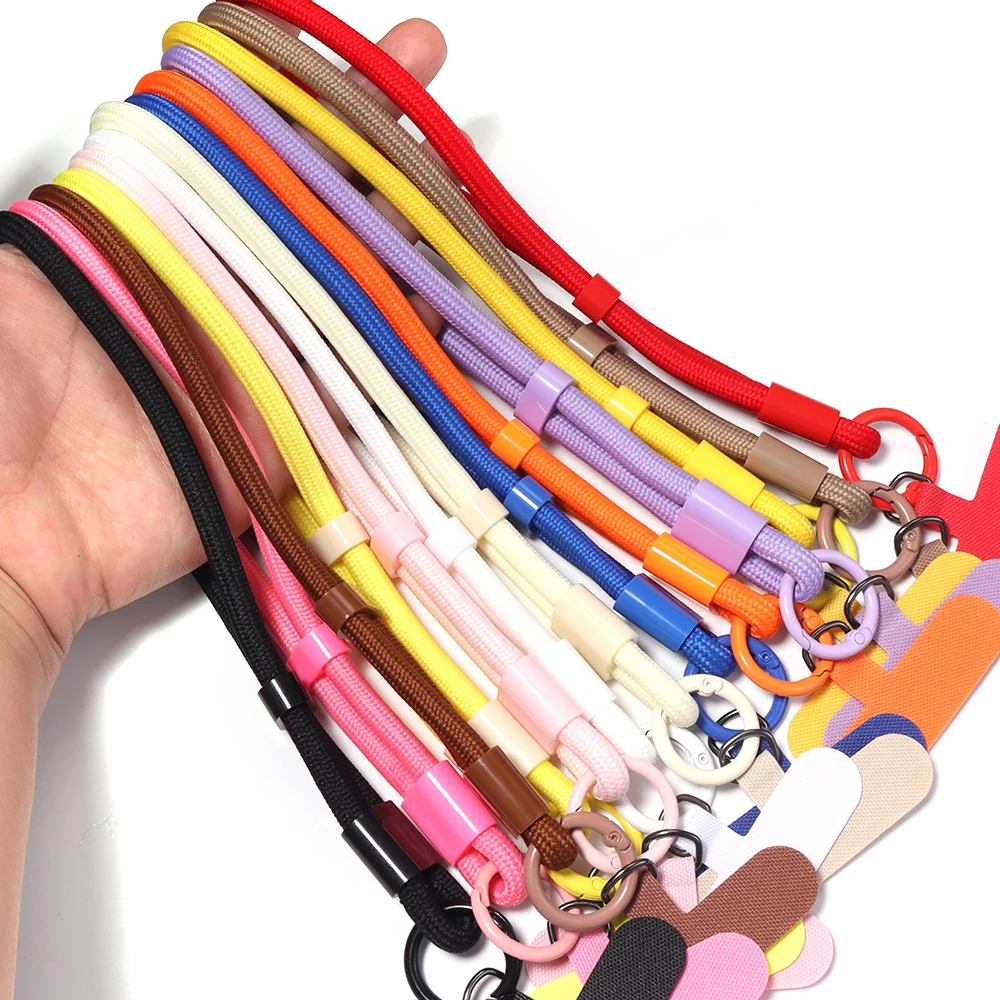 

Universal Modern Candy Colored Cellphone Lanyard Adjustable Wrist Strap Phone Chain Keychain Universal Anti-Loss Phone Strap