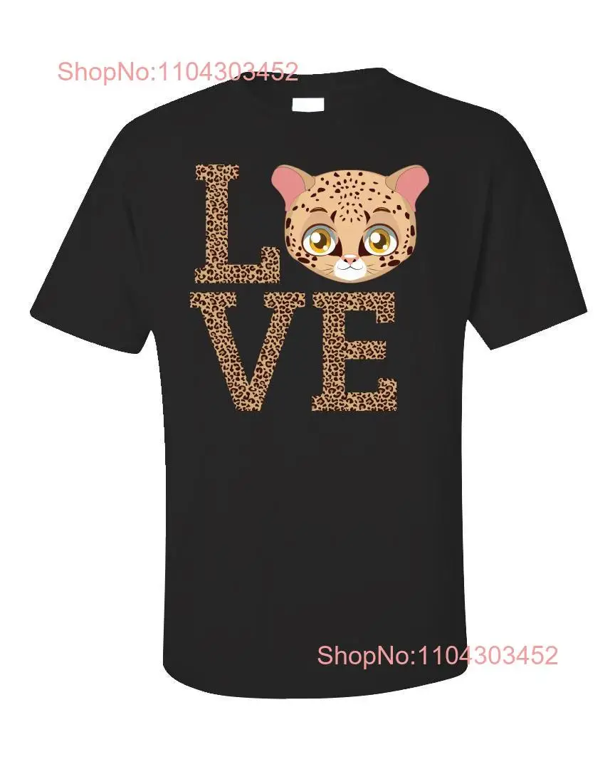 Cheetah PrinT T Shirt Lover Wild CaT Animal  long or short sleeves