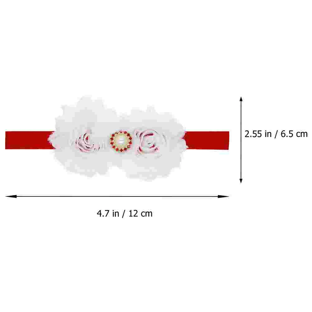 3-teiliges Weihnachts-Stirnband, Haar-Stirnbänder, Schleife für Mädchen, Baby-Kopfschmuck, Neugeborene, Foto-Requisiten, elastisch