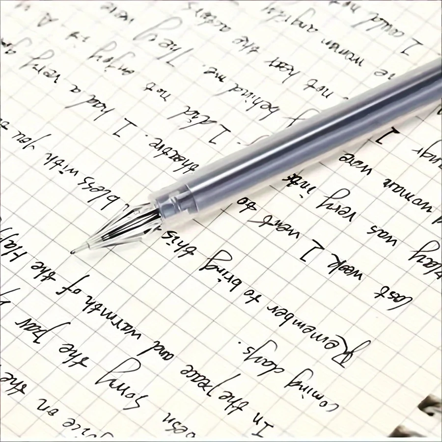 12 قطعة الماس تلميح هلام مجموعة أقلام نقطة دقيقة 0.38 مللي متر سعة كبيرة حبر أسود/أزرق للامتحان توقيع الكتابة اللوازم المدرسية والمكتبية