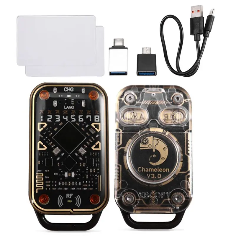 Image of Chameleon Ultra V3.0 RFID Smart Chip Reader Duplikator mit 2 UID-Karten 125Khz 13.56Mhz Kartenleser und -schreiber