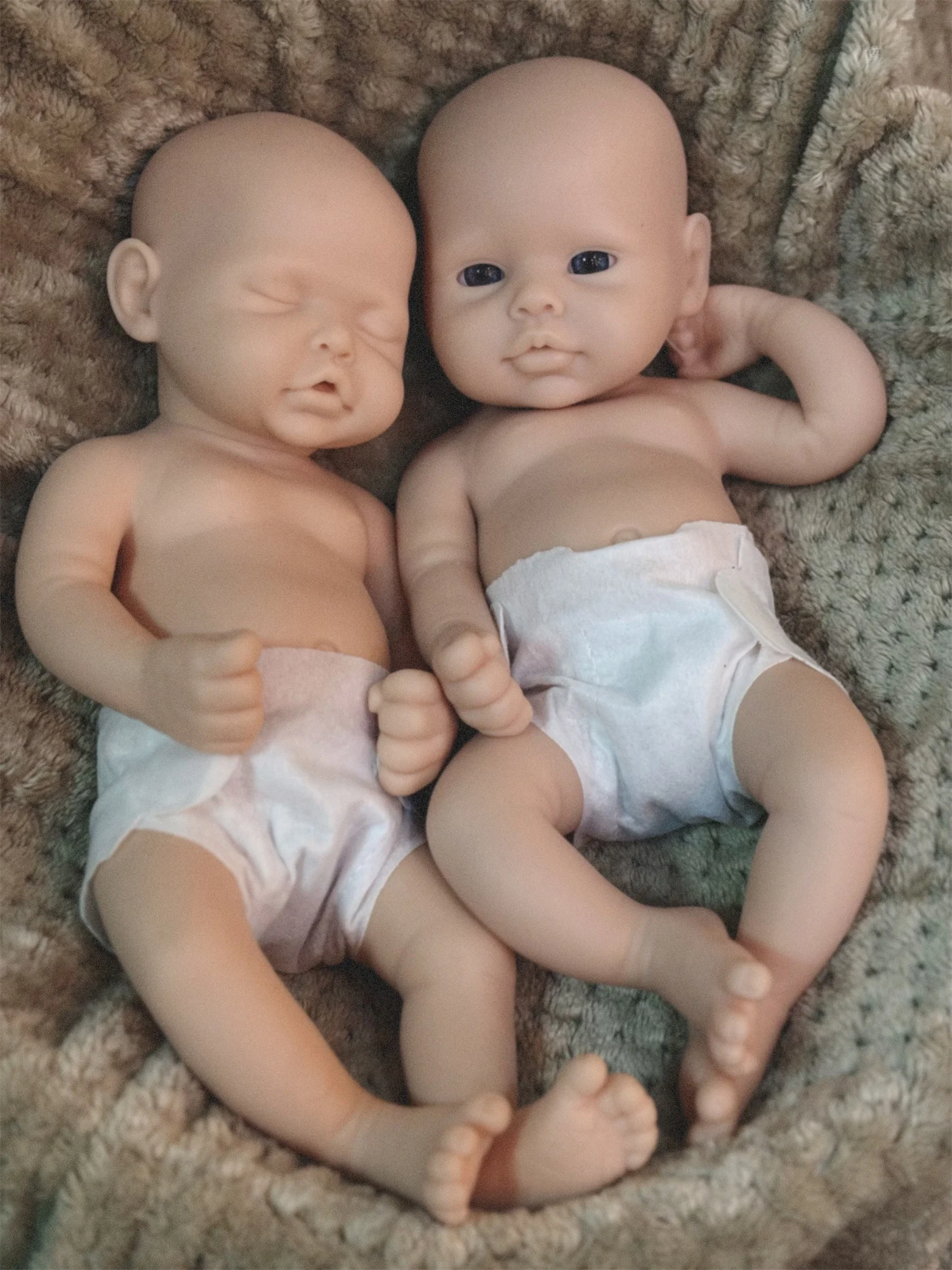 2 stijlen/33 cm ongeverfd effen Bebe Reborn meisjes/jongen wasbare herboren babymeisje poppen Soft Touch handgemaakte levensechte herboren poppen