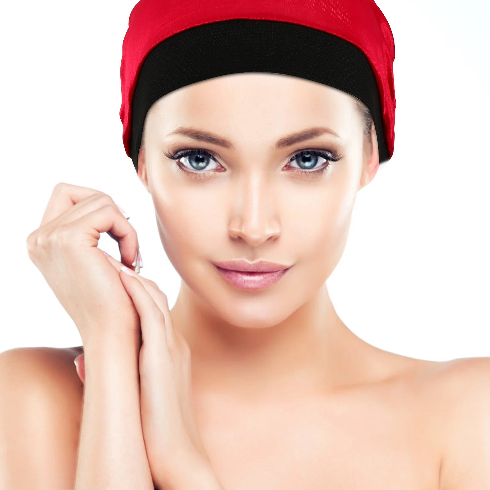 4 Pcs Silk Cap Base Elastic Band Stocking Caps Stretch Dome Child Headbands