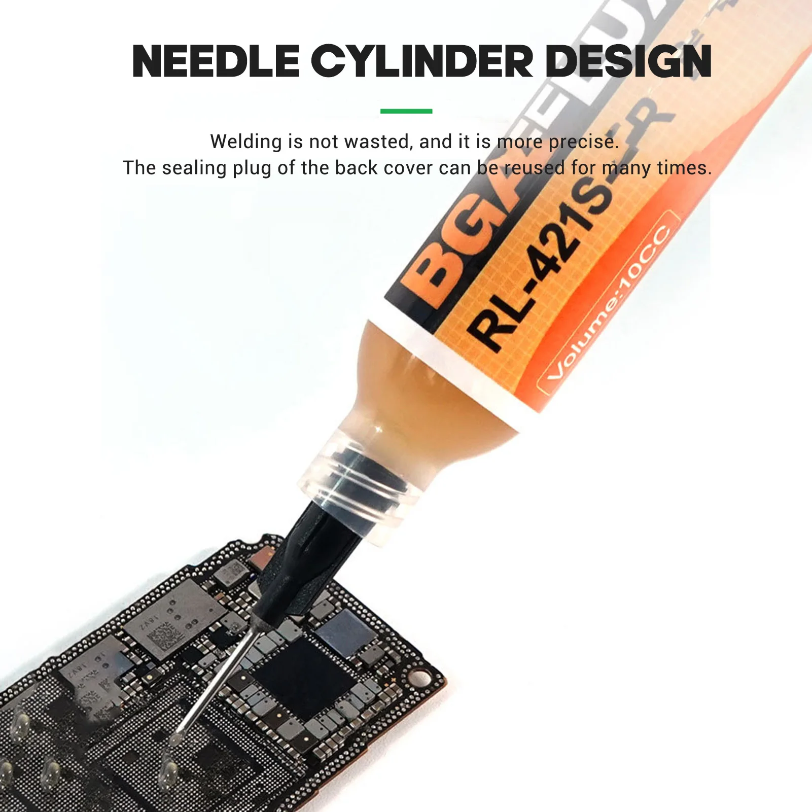 Needle Cylinder Solder Paste Maintenance Low Odor Solder Paste for Electronic Components