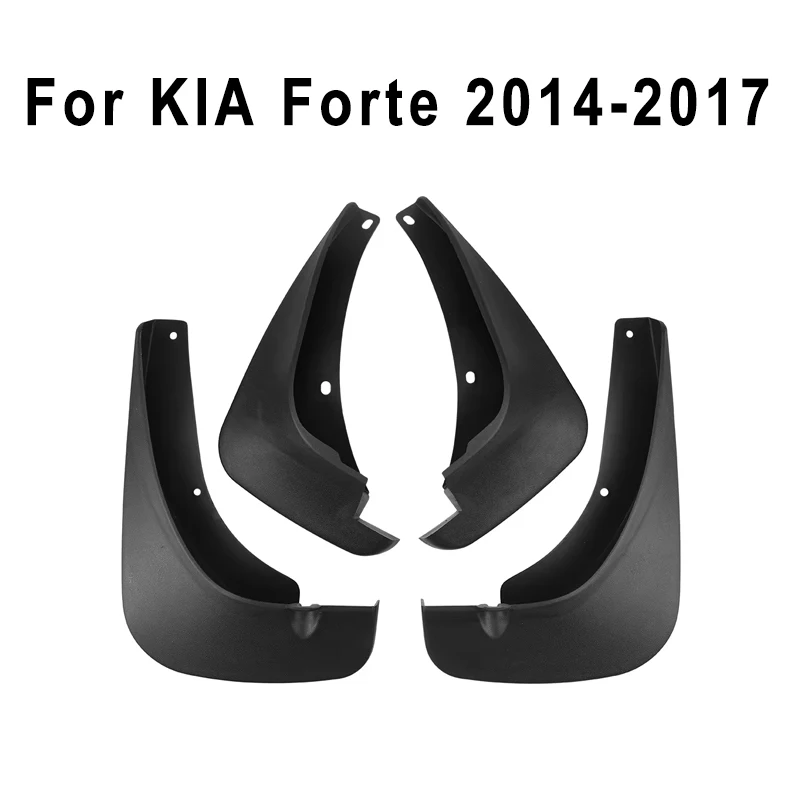 

4pcs Car Mud Flaps Fender Trim for KIA Forte 2014-2017 Automotive Tire Mudguards, Waterproof, Mud Splashing Prevention Accessory