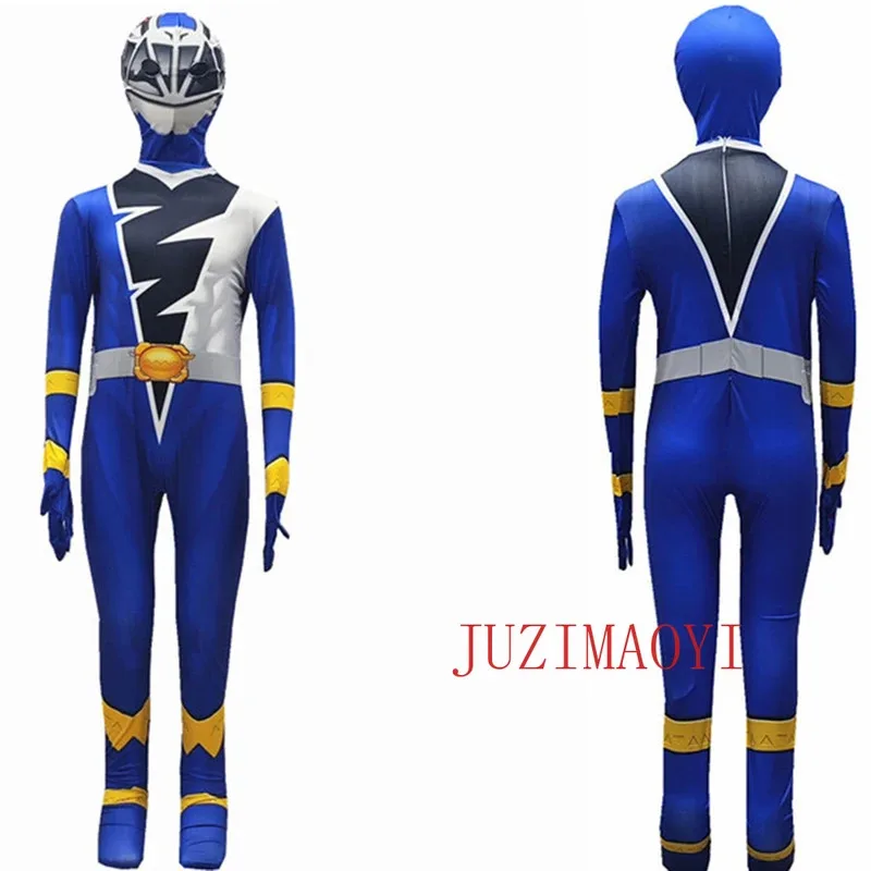 Adult Superhero Power Samurai Rangers Fantasia Cosplay Costume Morpher Mighty Jumpsuit Carnival Party