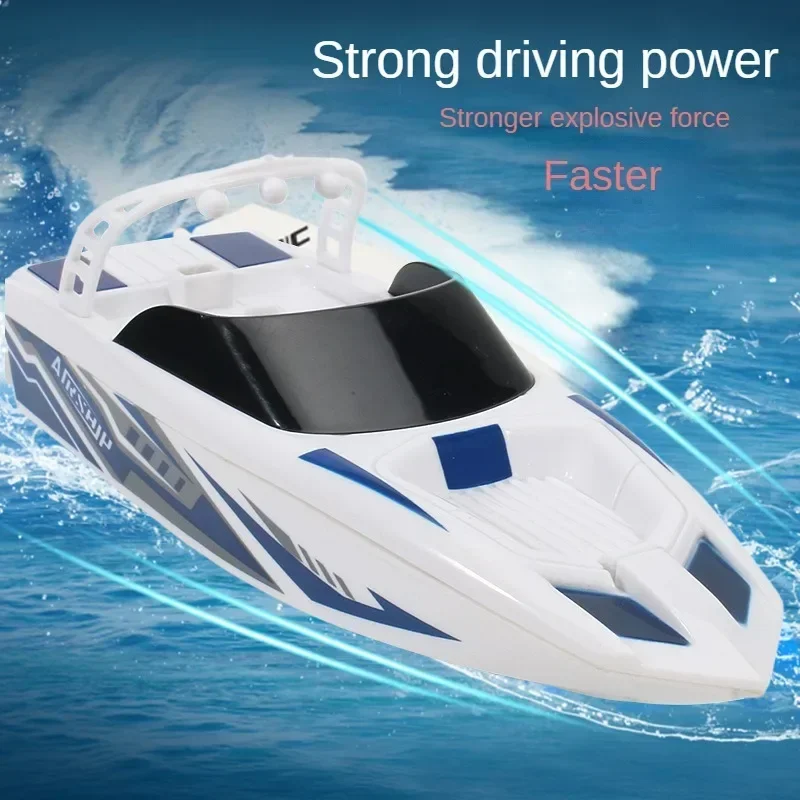 Mini barco Rc de 2,4 Ghz, Control remoto, recargable, doble Motor, barco de carreras, regalo RTR, playa, niño, niña, regalo de cumpleaños para niños