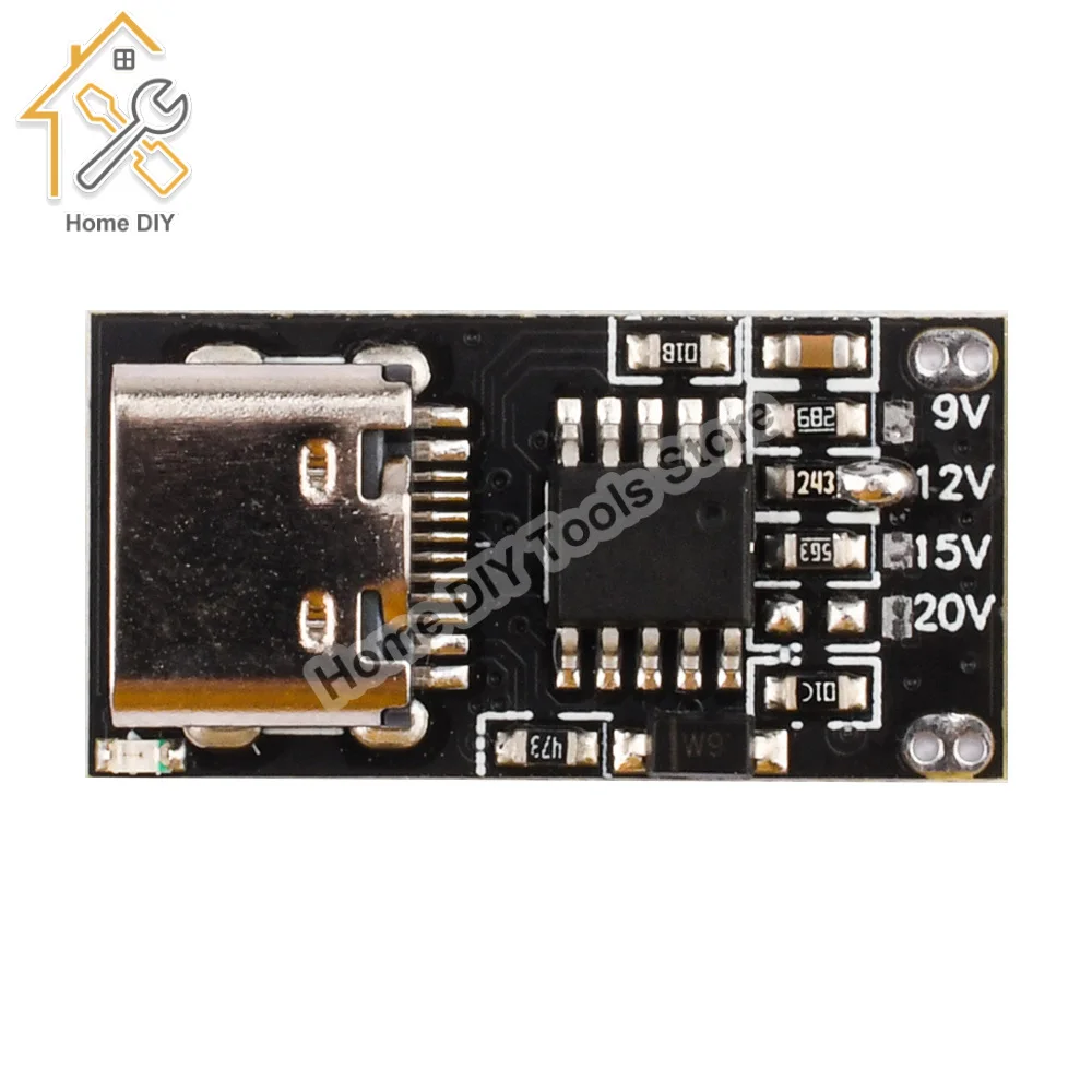 Type-C PD2.0 PD3.0 9V 12V 15V 20V PD/QC Fast Charge Trigger Polling Detector USB Boost Power Supply Change Module Charger Board