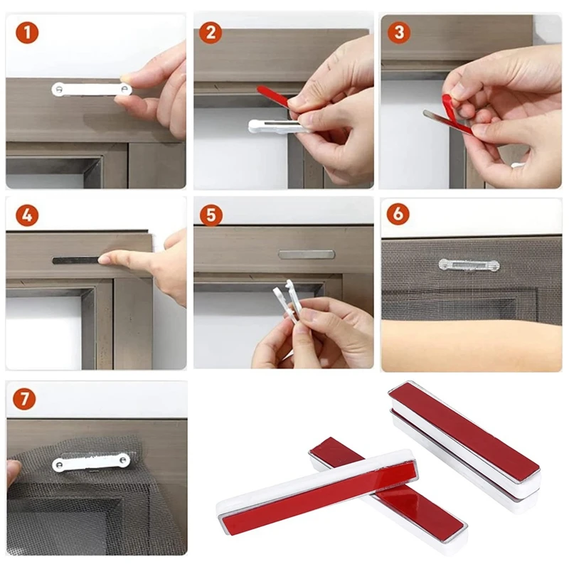 20 шт., магнит без гвоздей, зажим для оконного экрана, защита от насекомых, оконные экраны, пряжка, бытовой экран, оконные детали B