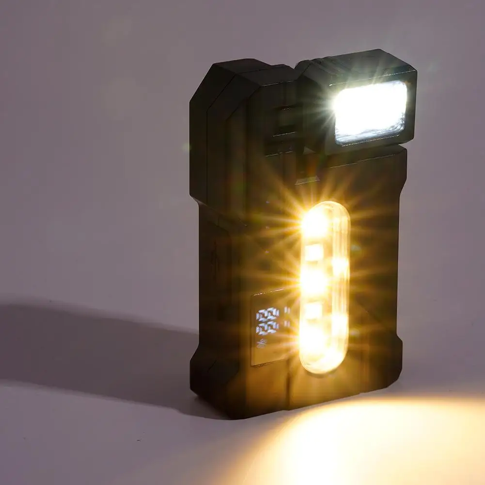 Rechargeable Flashlight 1200lumens Magnetic Multi-Angle Rotating Portable Mini Flashlight Portable Pocket Flashlights