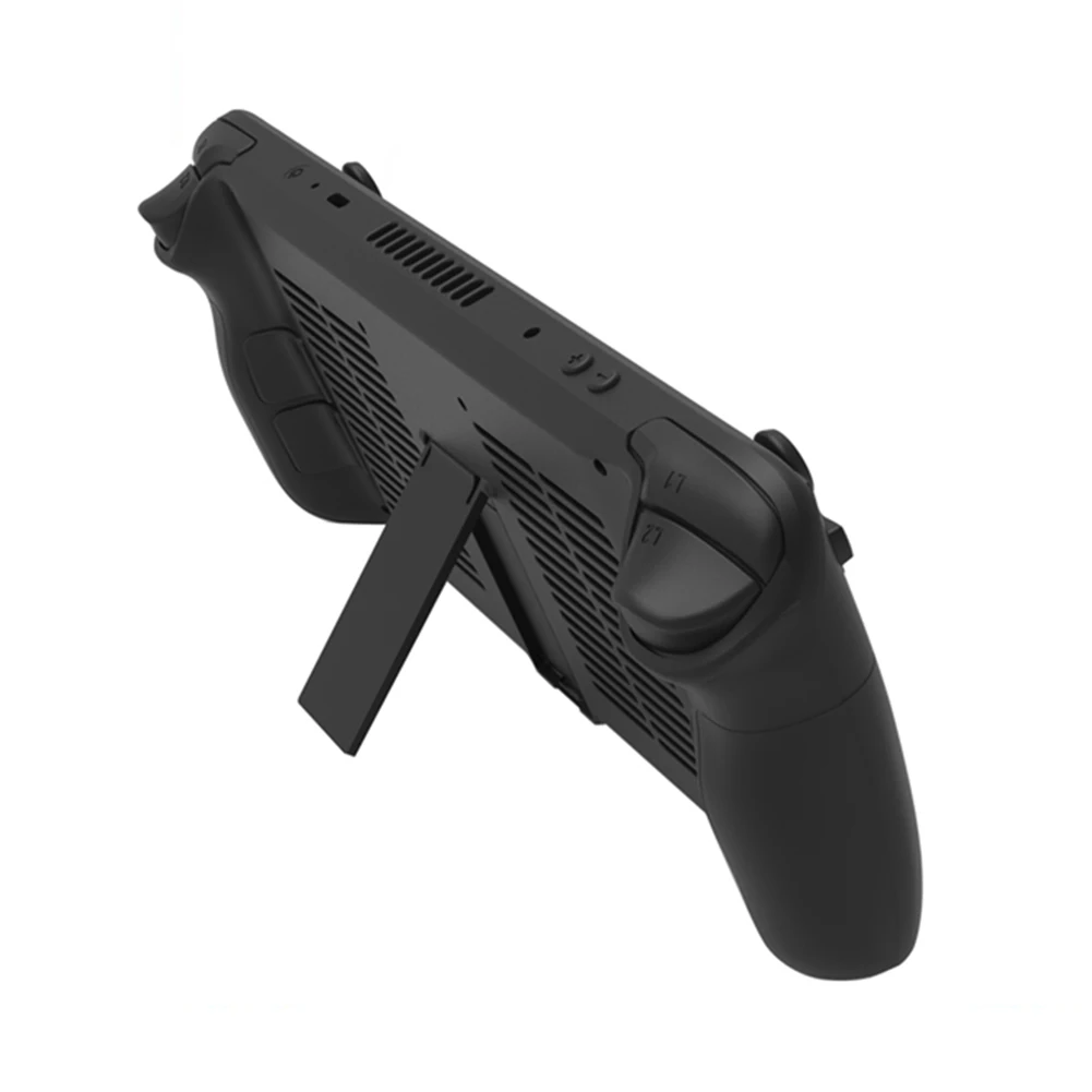 غطاء خلفي بلاستيكي مع براغي مفك براغي، غطاء خلفي لوحدة التحكم في الألعاب المحمولة مع ملحقات بديلة لدعم سطح البخار