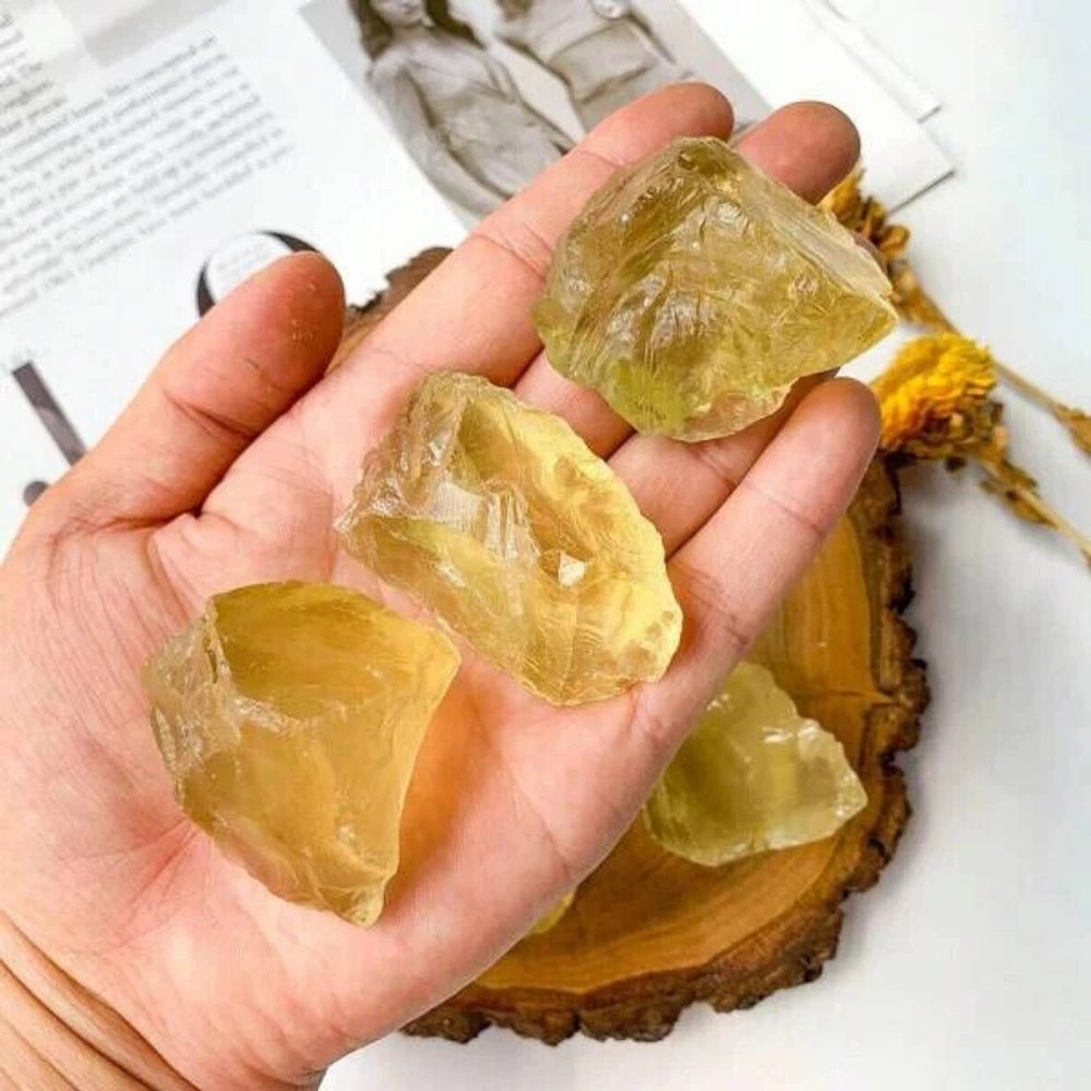 

Natural Rough Stone Citrine Crystal Healing Yellow Crystal Stones Minerals Specimen Home Decoration