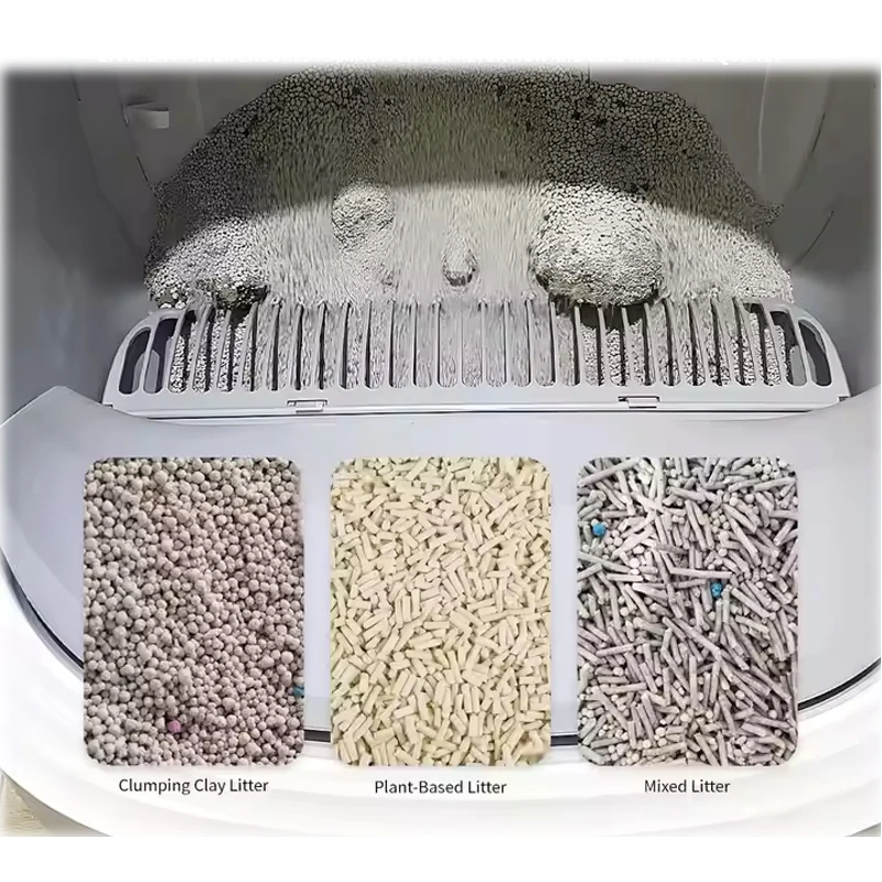 Caixa de gato autolimpante automática com design aberto, novo controle por aplicativo, sensores de segurança duplos, características exclusivas, mais vendidas