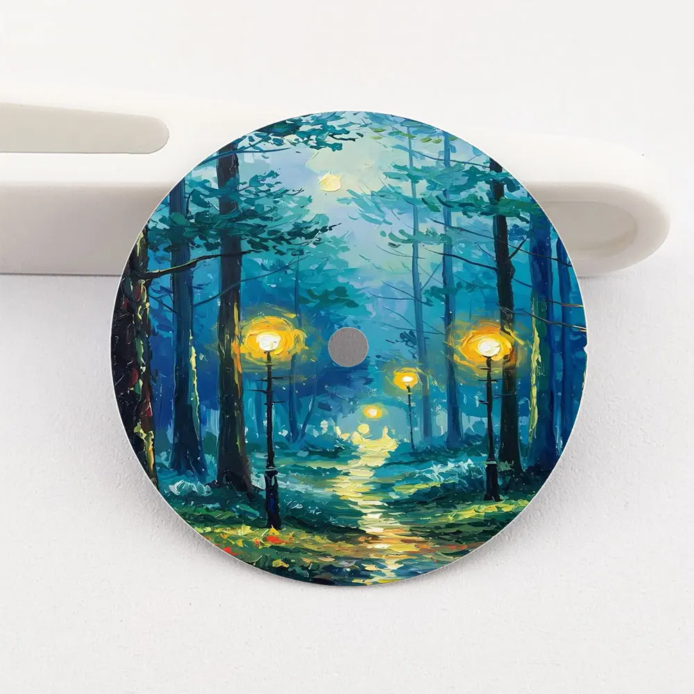 28.5mm NH35 dial landscape oil painting elements NH35 dial color printing series suitable for NH35/36 movement watch accessories