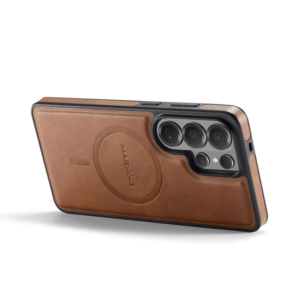 Etui na telefon DG.Ming Luxury do Samsung Galaxy S25 Plus Edge FE S26 Ultra, magnetyczne, skórzane, odporne na wstrząsy, tylna obudowa. — zdjęcie produktu 2