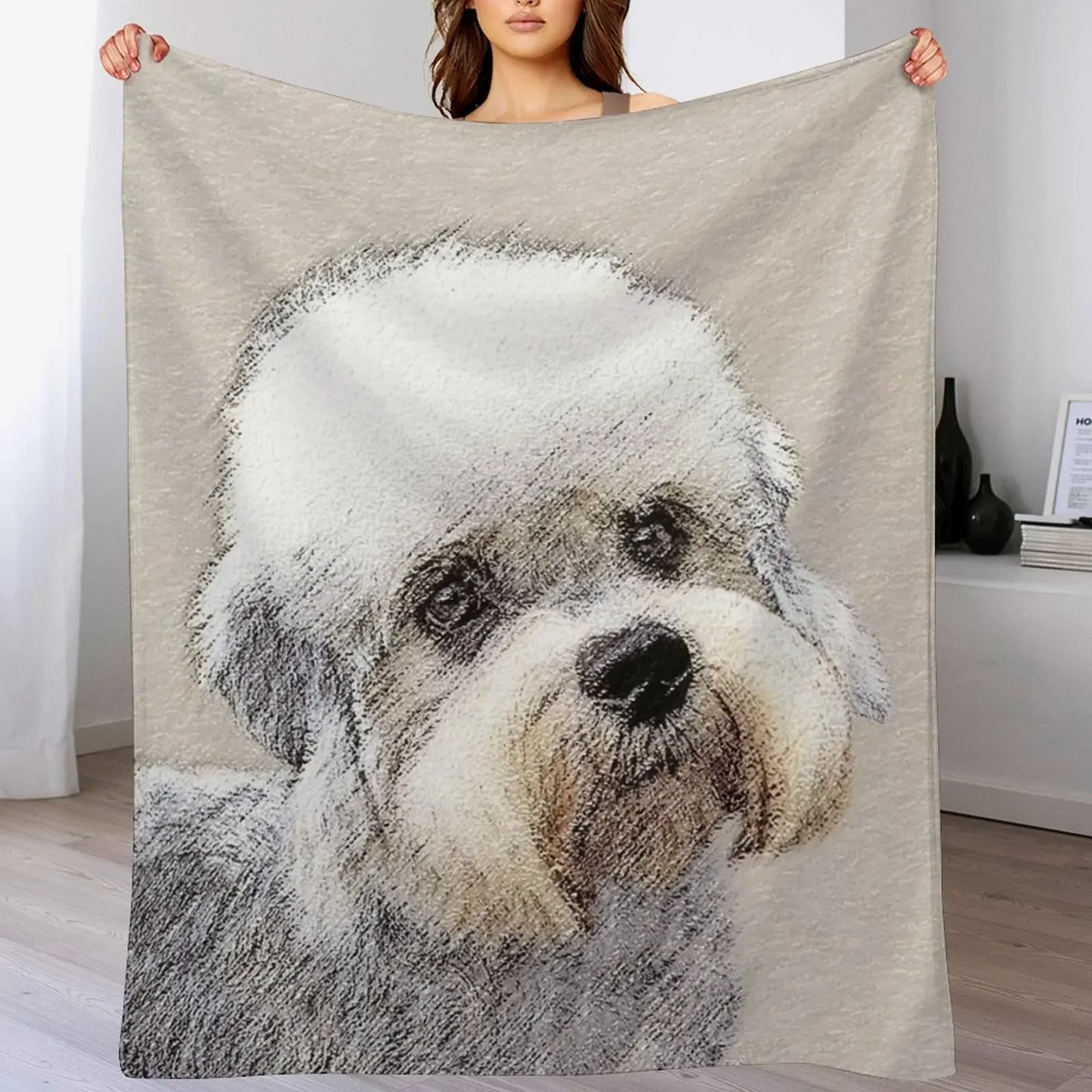 

Dandie Dinmont Terrier Throw Blanket cosplay anime Soft Plush Plaid Sleeping Bag blankets ands Blankets