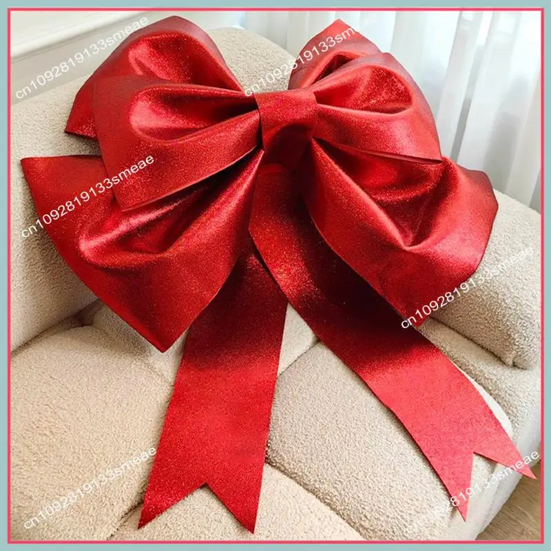 N94R Decoration Big Bow Shop Display Wedding Arch Decor Birthday Party Prop Festivity Occasion DIY Red Parts S B