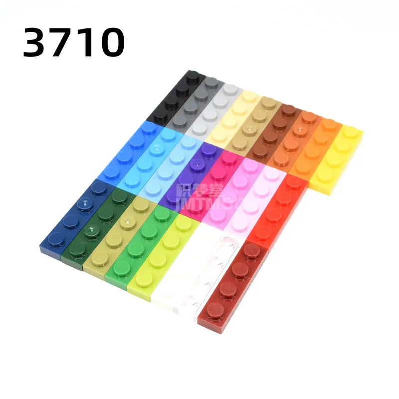 Jimengtang 3710 accessories, Chinese building block parts, board 1x4Plate low brick, small particle assembly MOC customization
