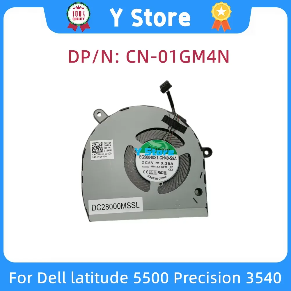 

Y Store новый оригинальный радиатор для ноутбука Dell Latitude 5500 Precision 3540, охлаждающий вентилятор 01GM4N 1GM4N CN-01GM4N, быстрая доставка