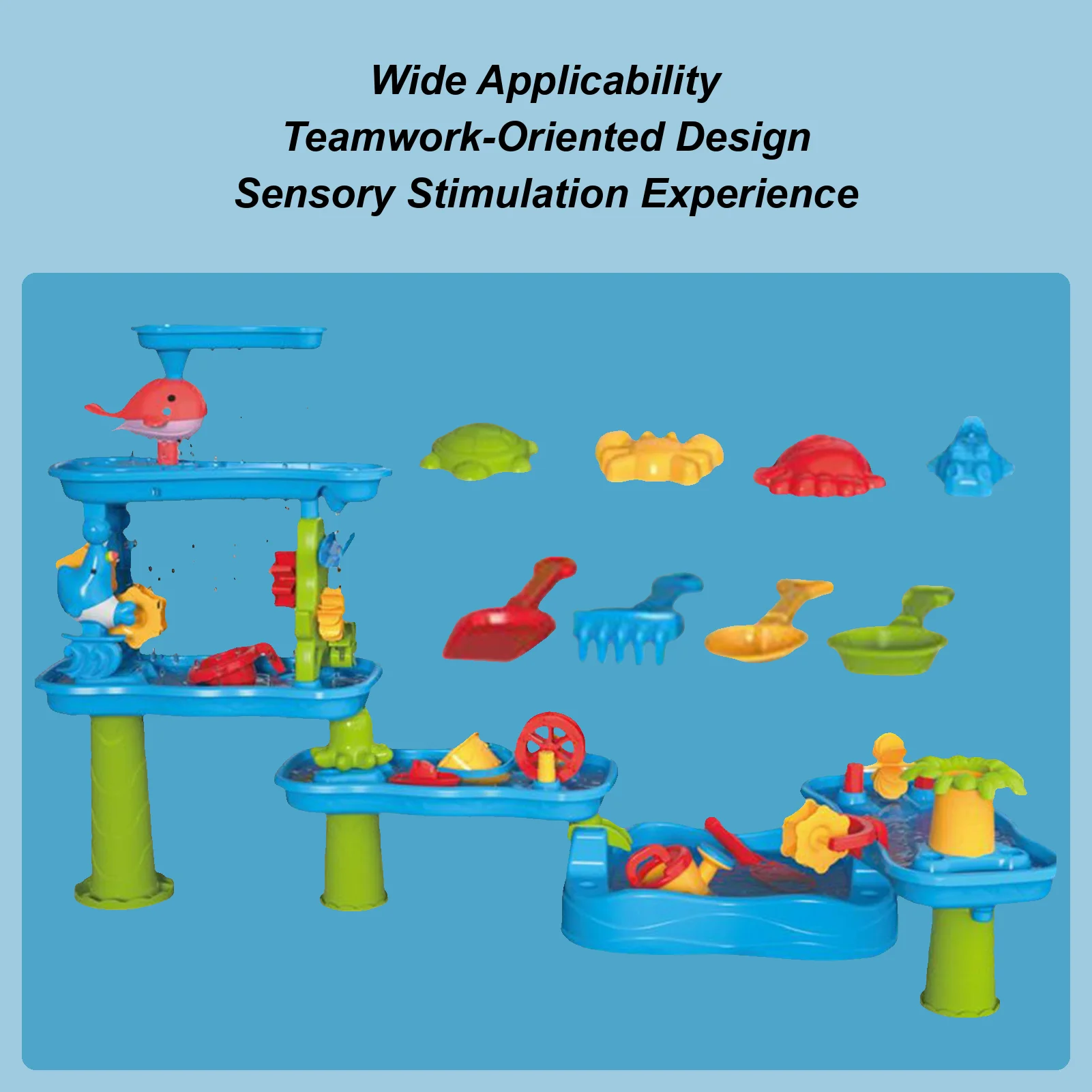 water-play-table-6-tier-water-sensory-table-rotatable-activity-pool-beach-toys-for-patio-backyard-outdoor-playground-picnic-park