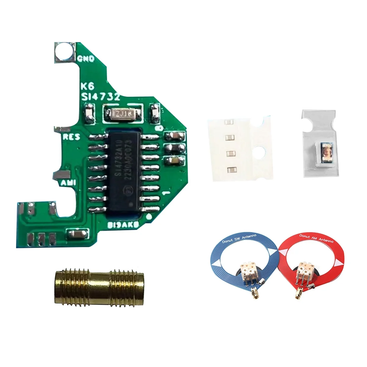 Quansheng UV-K5 UV-K6 SI4732 모듈 + 2XDonut 안테나 단파 수정 모듈 V2 FPC 버전