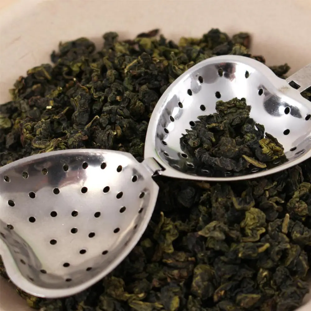 Tea-strainer Portable Coffee Vanilla Spices Heart-shaped Stainless Steel Kitchen Gadget Leaky Tea Durable Antirust Tea Set