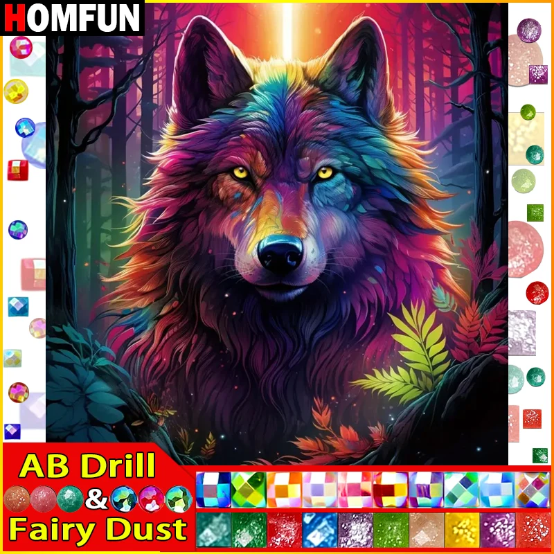HOMFUN Fairy Dust AB Diamond Painting 