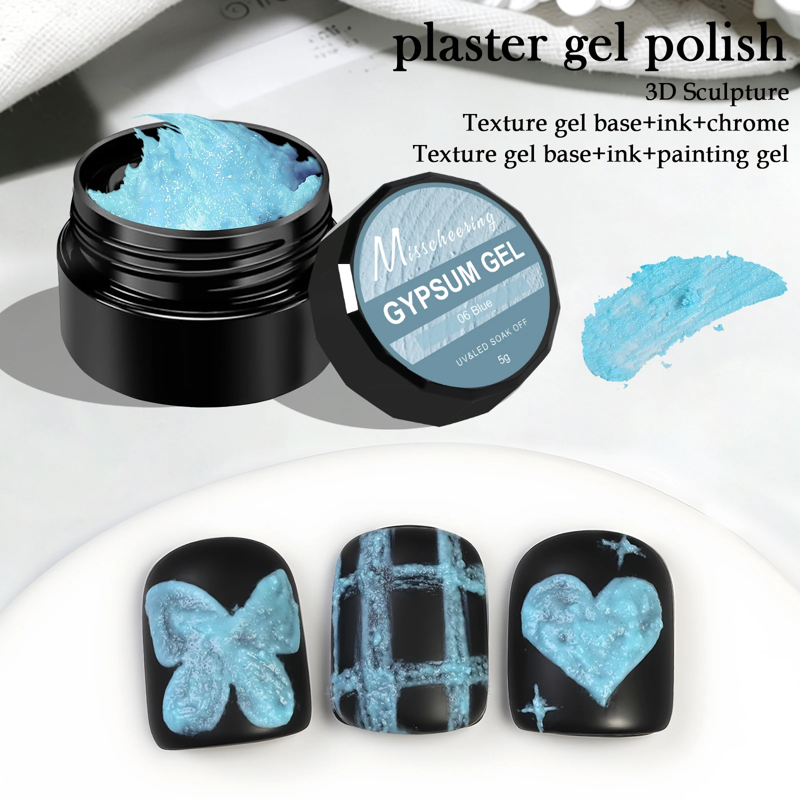 5g Solide Gips Malerei Nagel G – Nail Art Halal Bewertung und Preis
