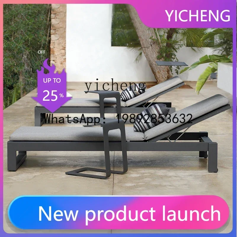 Sun Lounger Swimming Pool Beach Lying Bed Villa Courtyard Terrace Leisure Armchair