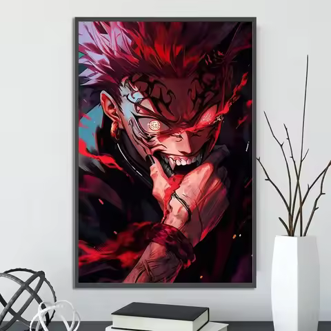 J-Jujutsu Anime Self-adhesive Poster Wallpaper Wall Art Print Gojo Satoru Home Decoration Modern Itadori Yuji Gift