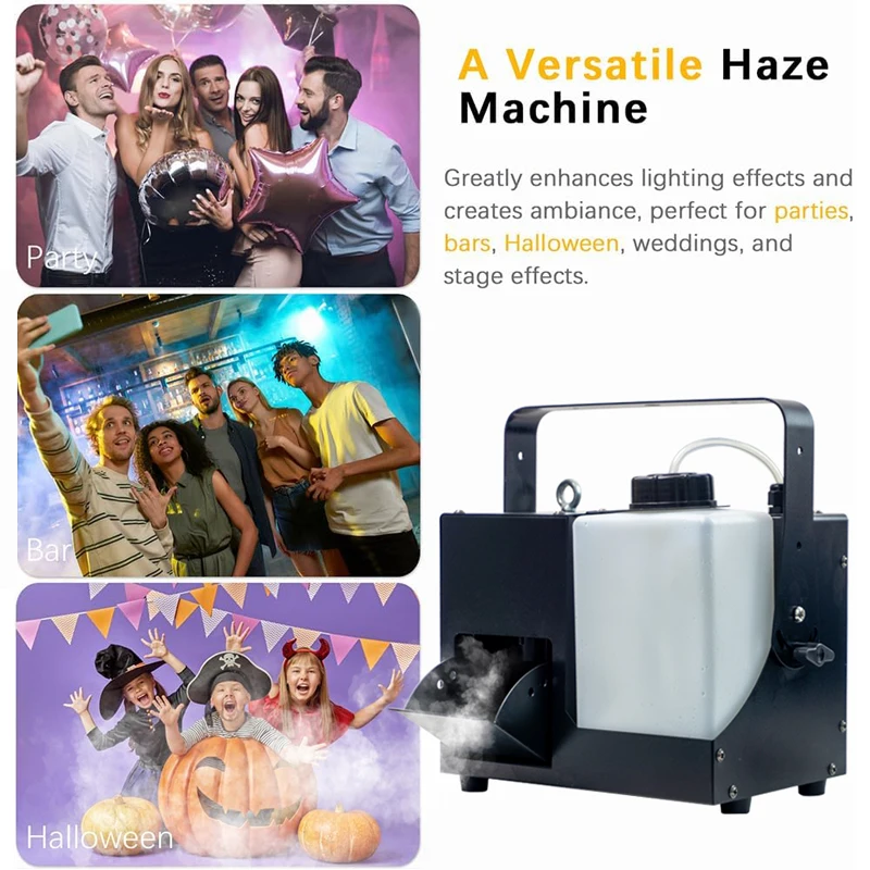 500w DMX Haze Machine Smoke machine Stage DJ Wedding Film Crew Forest Mist Effect Fogger Using Atomizing Liquid