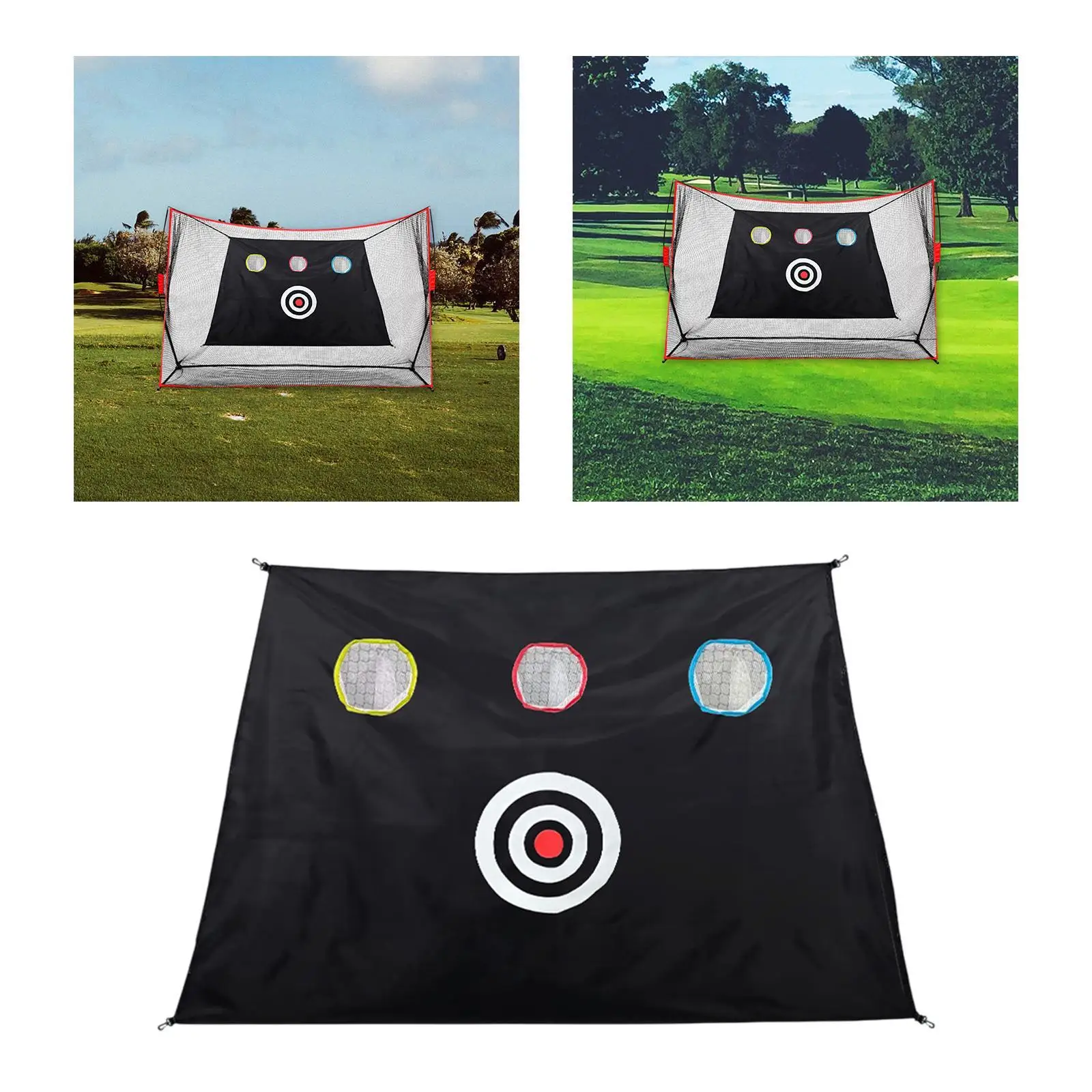 

Сетка для тренировок в гольфе, ткань для мишеней, многоразовая, для профессионалов, для начинающих, простое в установке оборудование для игры в гольф, складная сетка для отколов