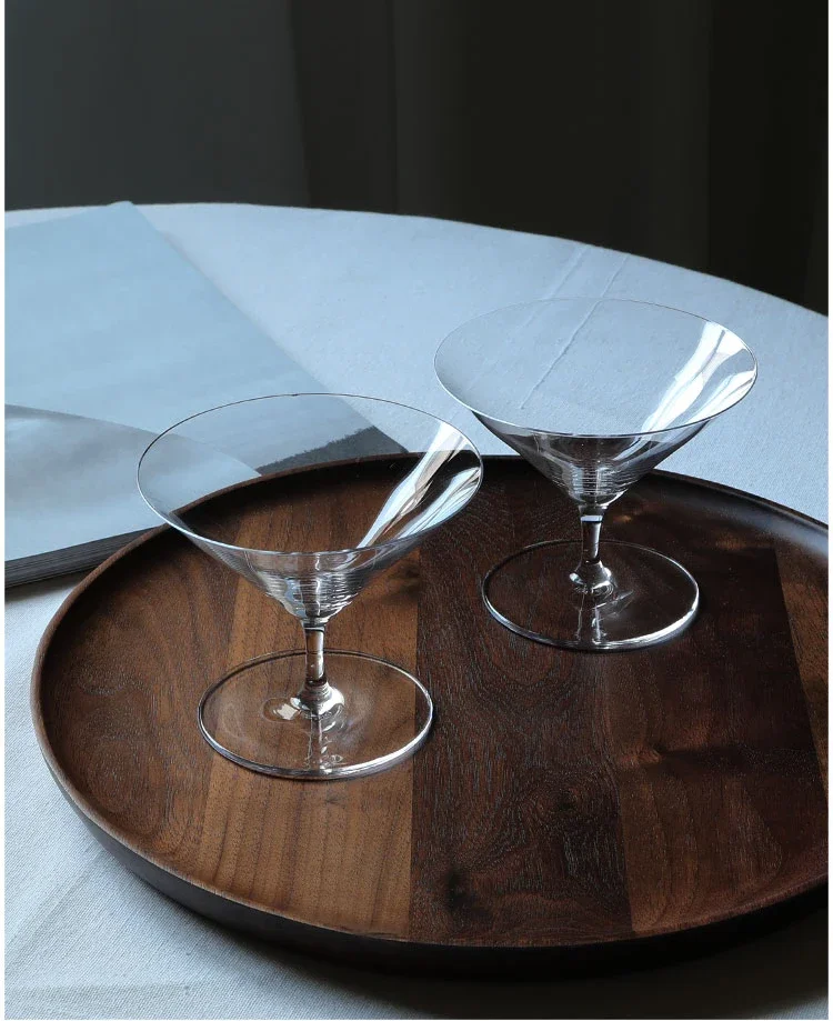 Kimura Ultra-Thin Martini Glass Crystal Glass Japanese-Style Cocktail Glass Vintage Shallow Snow Cup