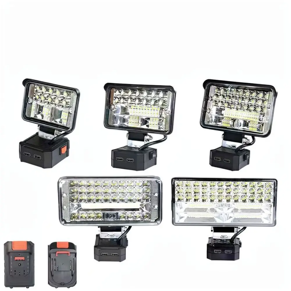Wireless LED Work Light For Makita Dayi Lithium Battery USB Output Rechargeable Spotlight For Workshop Garage Car Repair