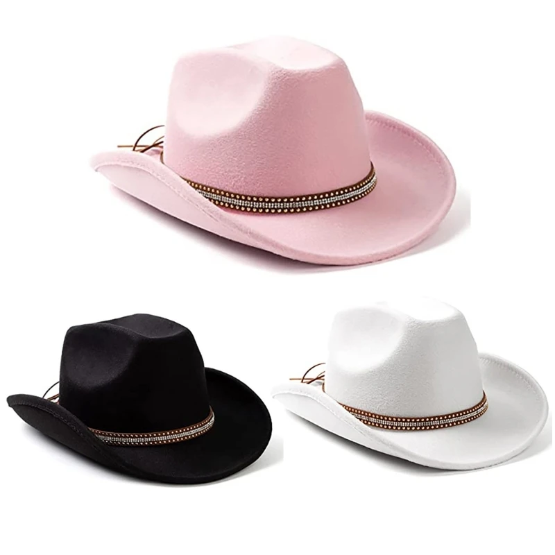 Vacation Cowboy Hat Casual  Hat for Male Female Comedian Actor M6CD