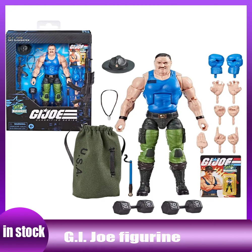 

In Stock G.I. Joe Gi Joe Classified Series 129 Mad Marauders Sgt Sergeant Slaughter Anime Figurine Action Figure Model Toy Gift