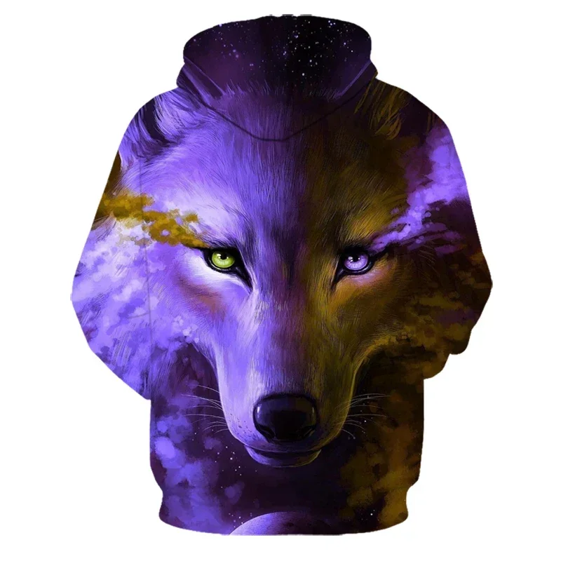3D-Druck Hoodie mit Wolf-Motiv für Herren und Damen, modischer, lässiger Oversize-Pullover, Hip-Hop, Harajuku, Streetwear – Detail 31