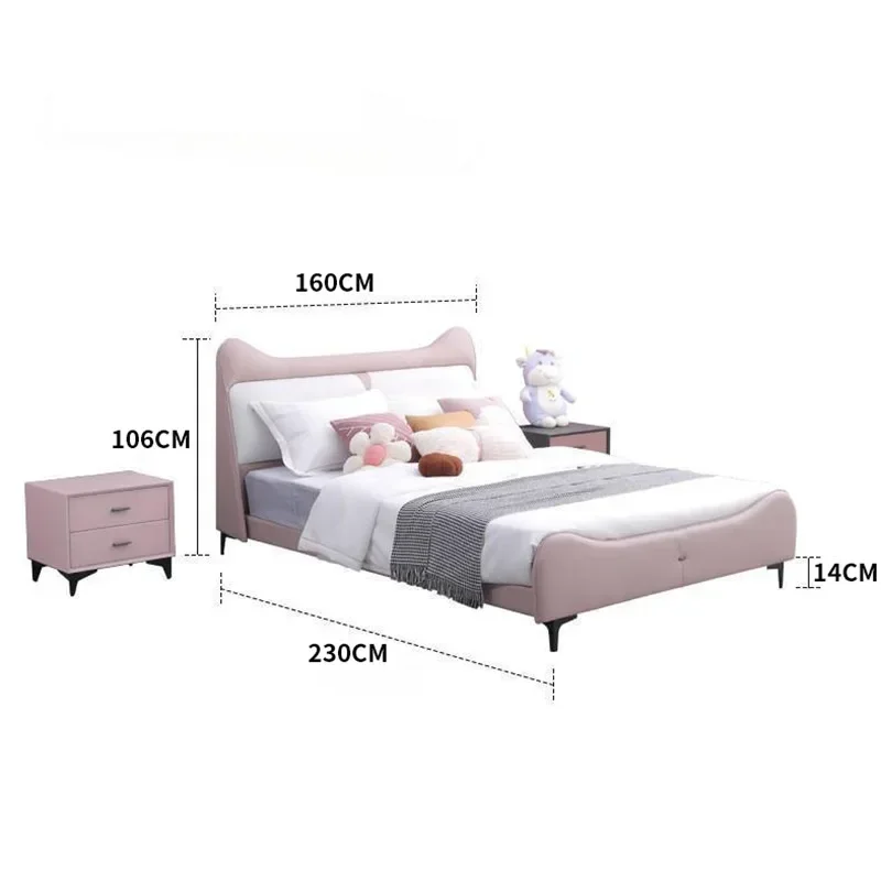 Soft bag, simple and modern, childlike princess bed