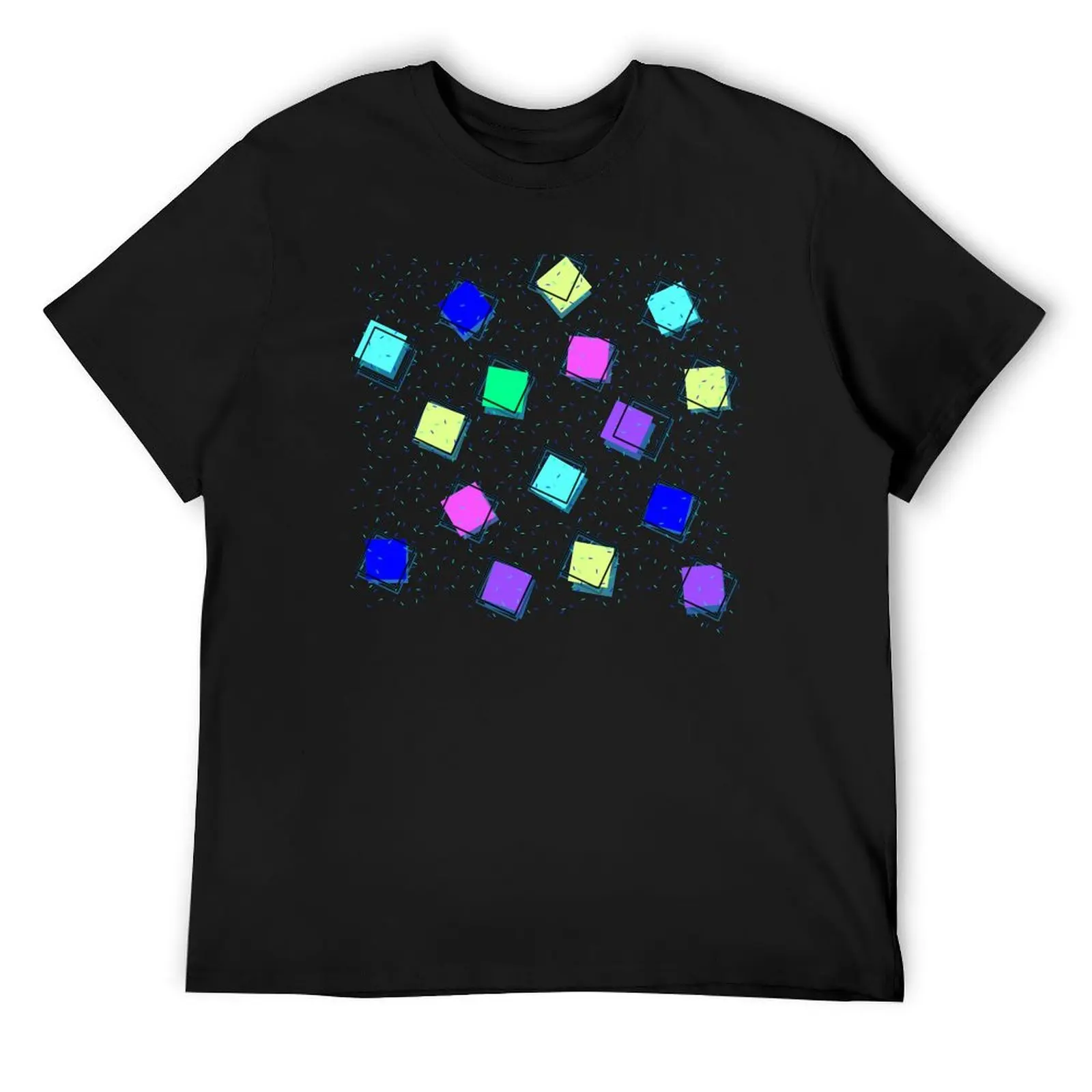 Squares Squared T-Shirt summer top custom t shirt plus size men clothing