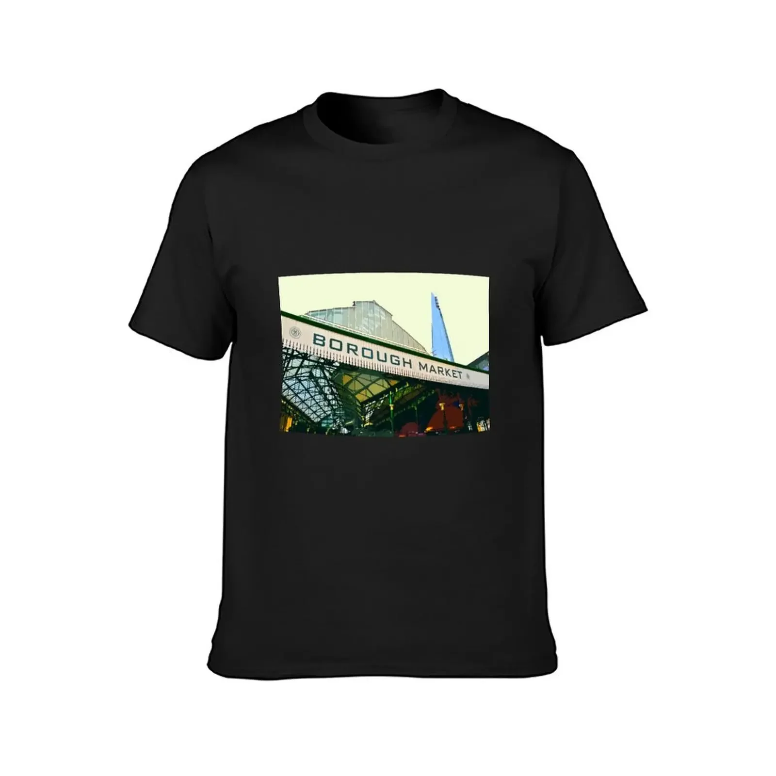 Borough Market T-Shirt aesthetic clothes quick drying boys whites black t-shirts for men