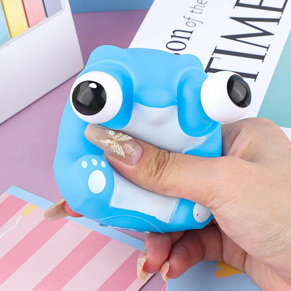 Neuheit Cartoon Tier Augapfel Burst Squeeze Sensorischen Spielzeug Nette Dinosaurier Prise Squishy Spielzeug Kinder Dekompression Zappeln Lustiges Geschenk