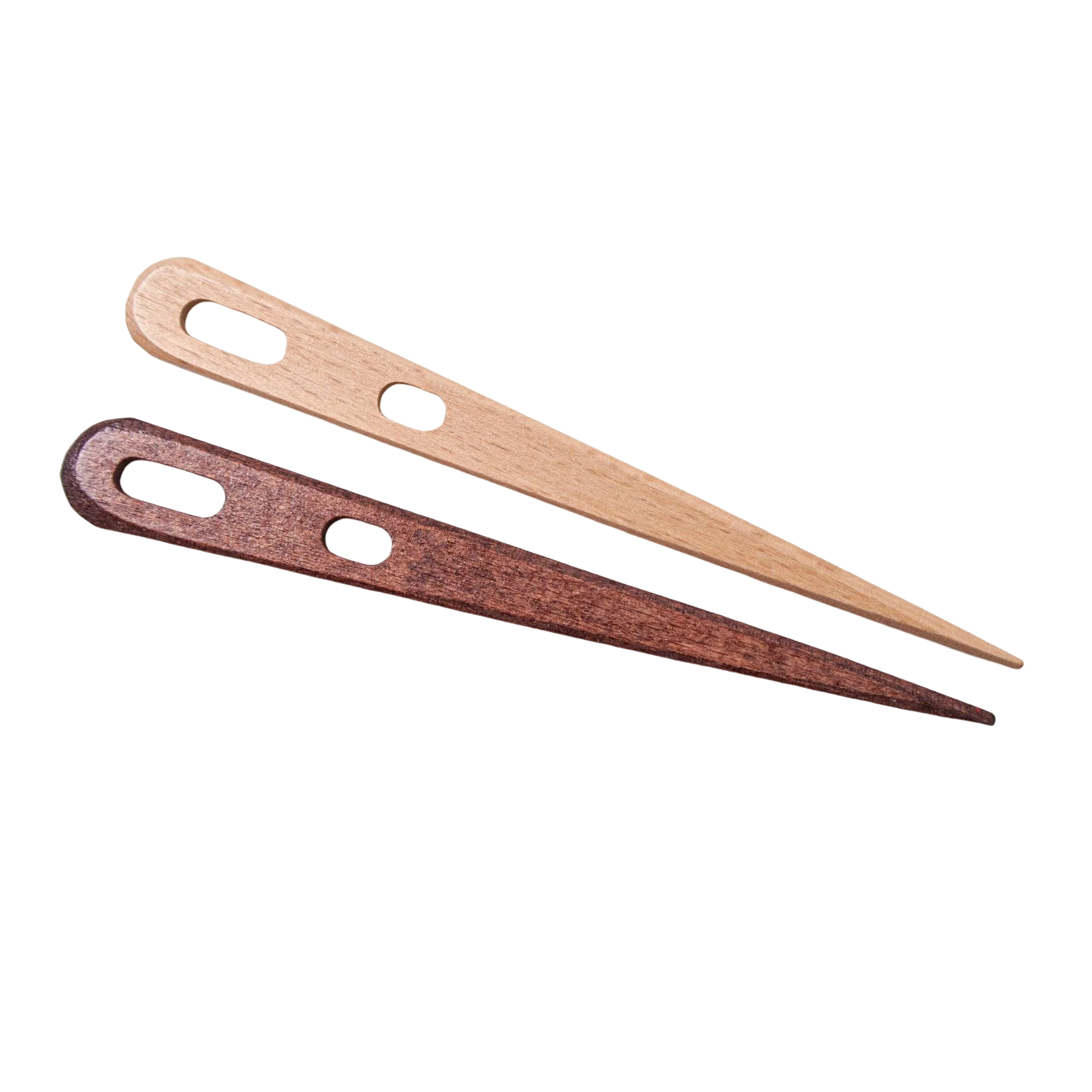 

Иглы для вязания и шитья ручной работы из дерева с двойными большими ушками