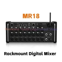 Air 1:1 MR12 MR18 Rack Mount Professional Digital Mixer Built-in Wifi DSP Audio Mixer DJ Recording Studio with USB Recorder