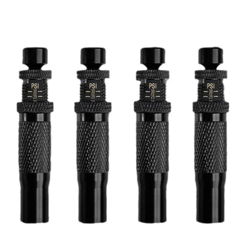 4Piece Tire Pressure Air Release System, Adjustable 0.7-2 Bar, with Valves Caps&Case for Easy Pressure Control