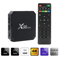Original X96 mini Android 10 Smart TV Box H313 Quad Core 2GB 16GB 2,4G WiFi reproductor multimedia X96mini decodificador 1GB 16GB